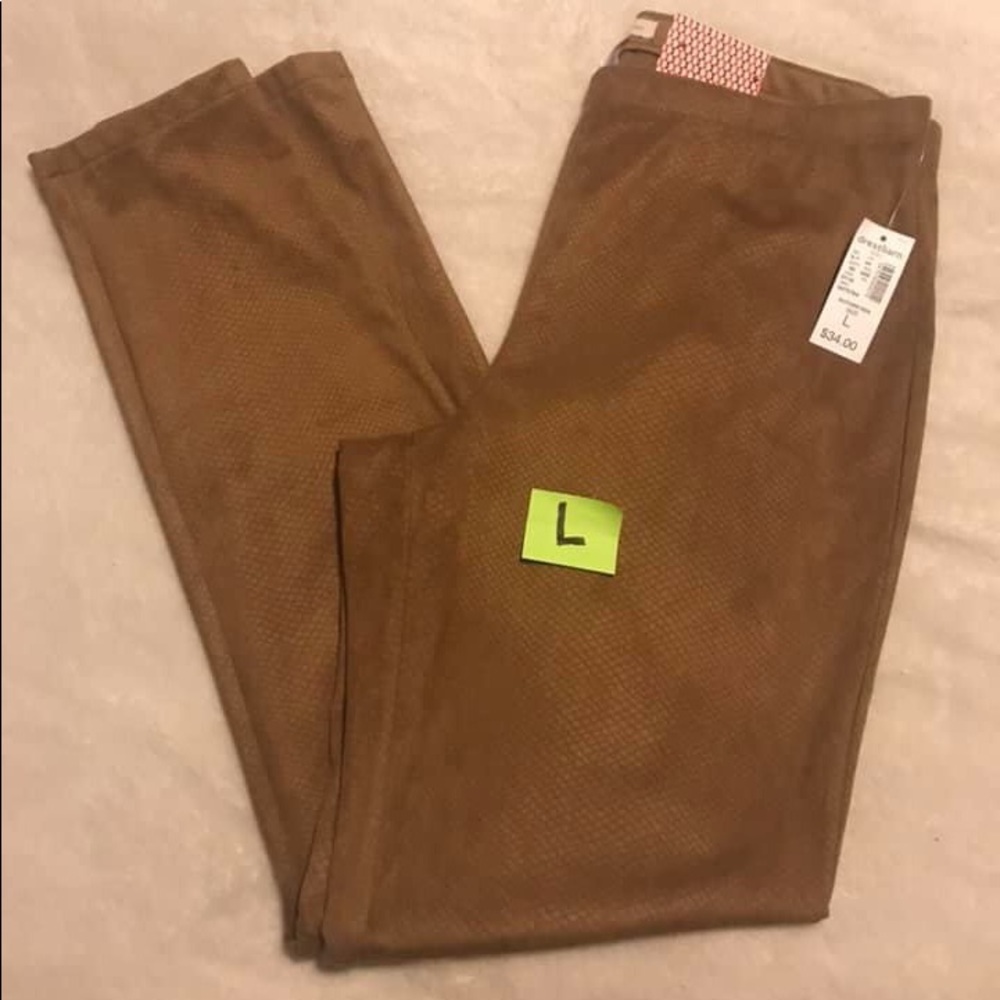 Dress Barn faux suede pants